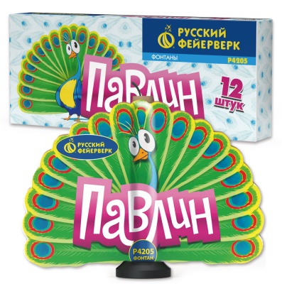 Павлин F Пиротехнический фонтан купить в Чехове | chekhov.salutsklad.ru