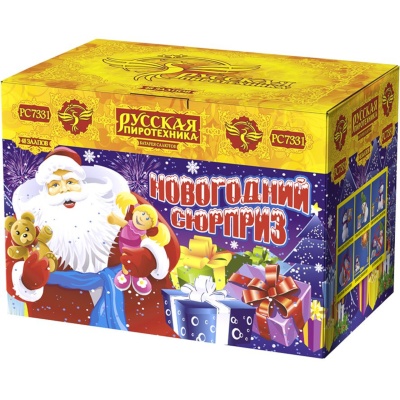 Новогодний сюрприз New Батарея салютов купить в Чехове | chekhov.salutsklad.ru