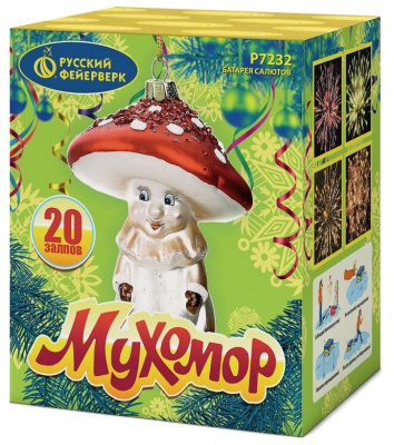 Мухомор Батарея салютов купить в Чехове | chekhov.salutsklad.ru